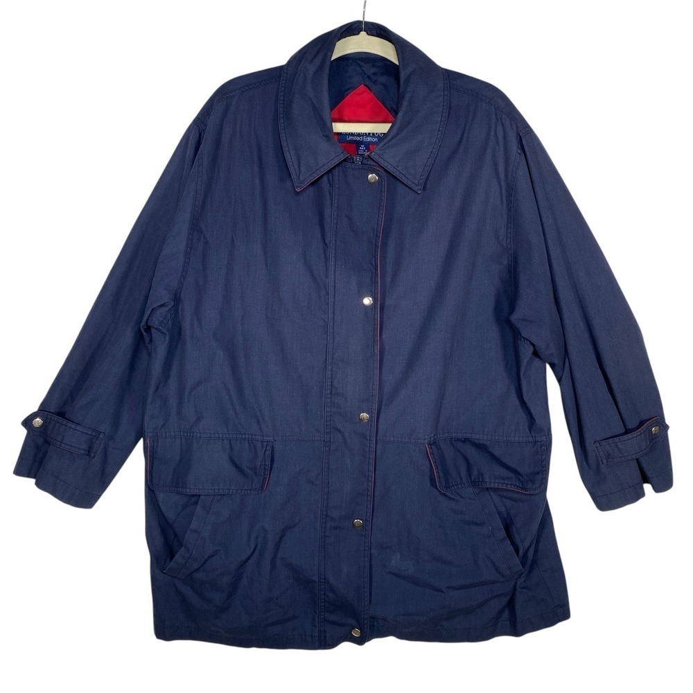 London Fog Limited Edition‎ Mens Jacket Size 1X Reg Zip With Snap Casual